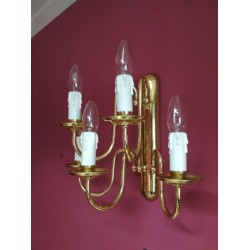 Kinkiet mosiężny 5 płomienny