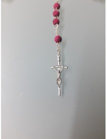 Różaniec pachnący bordowy z pudełkiem