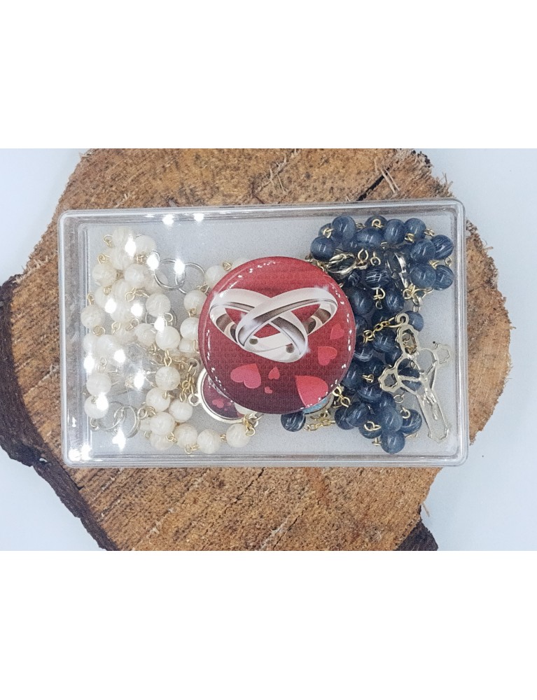 Komplet różańców ślubnych