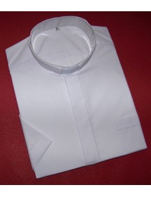 Koszula kapłańska krótki rękaw biała